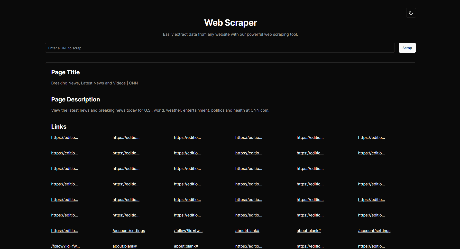 Web Scraper